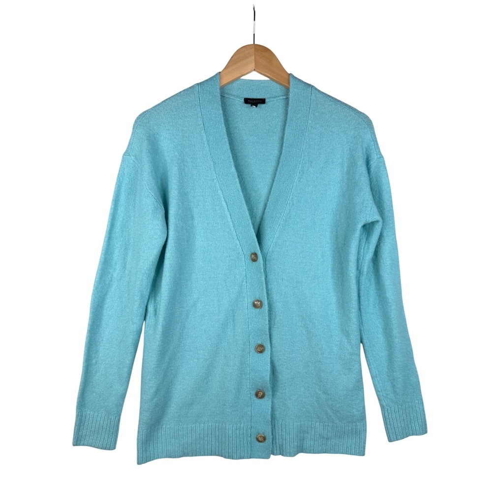 Talbots V-neck Grandpa Button Down Cardigan size XS Blue